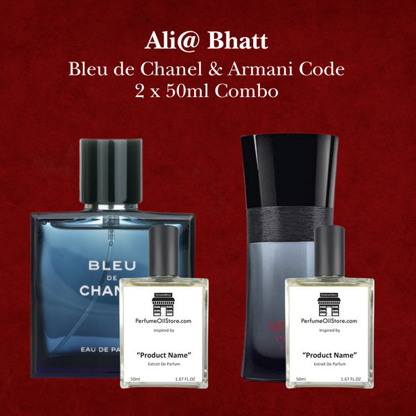 Ali@ Bhatt - Bleu de Chanel Chanel & Armani Code 50ml Combo